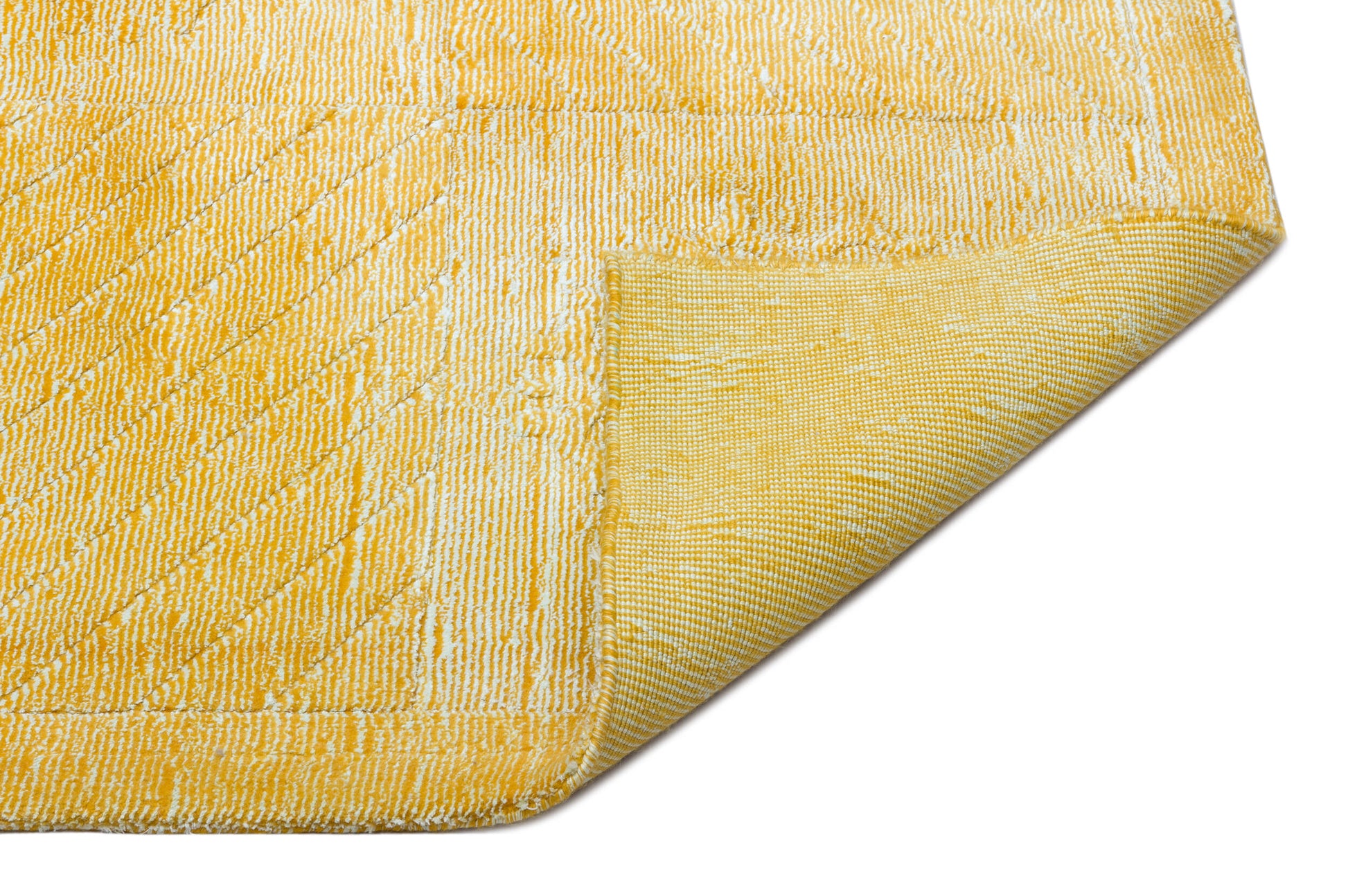 Girit Sarı Çizgili Yün El Dokuma Halısı 160 x 225 Apex Unique