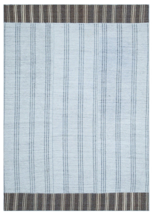Bej Anadolu Geometrik Modern Yün Halı 163x230 - Özel Seri