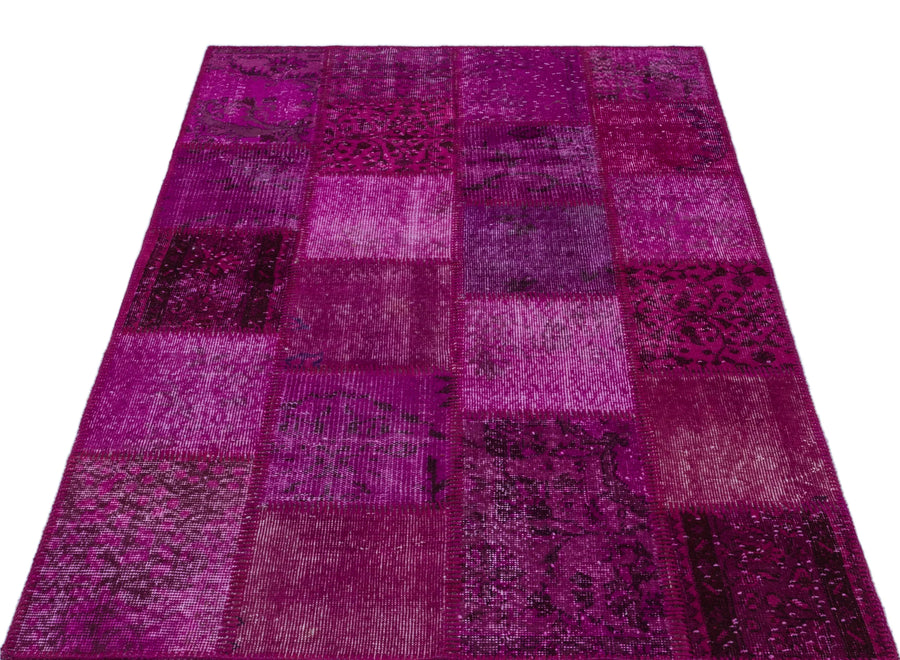Pembe Anadolu Bohem Eskitme Yün Halı 120x180 - Özel Seri