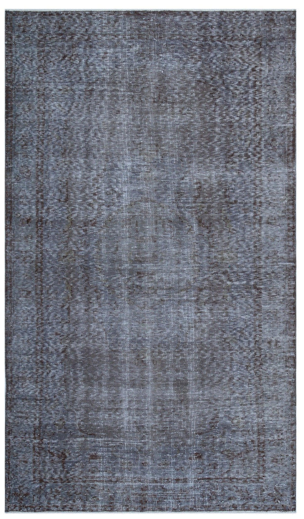 Gri Isparta Klasik Madalyonlu Yün Halı 152x260 - Özel Seri