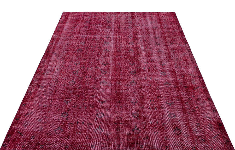 Pembe Anadolu Eskitme Klasik Yün Halı 161x252 - Özel Seri