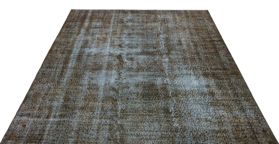 Bej Gri Anadolu Geometrik Madalyonlu Yün Halı 195x311 - Özel Seri