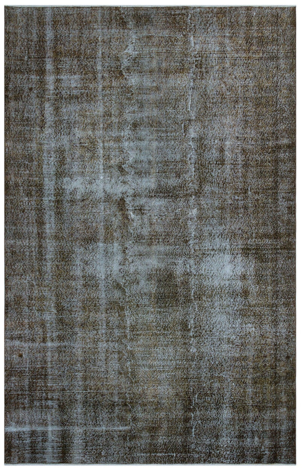 Bej Gri Anadolu Geometrik Madalyonlu Yün Halı 195x311 - Özel Seri