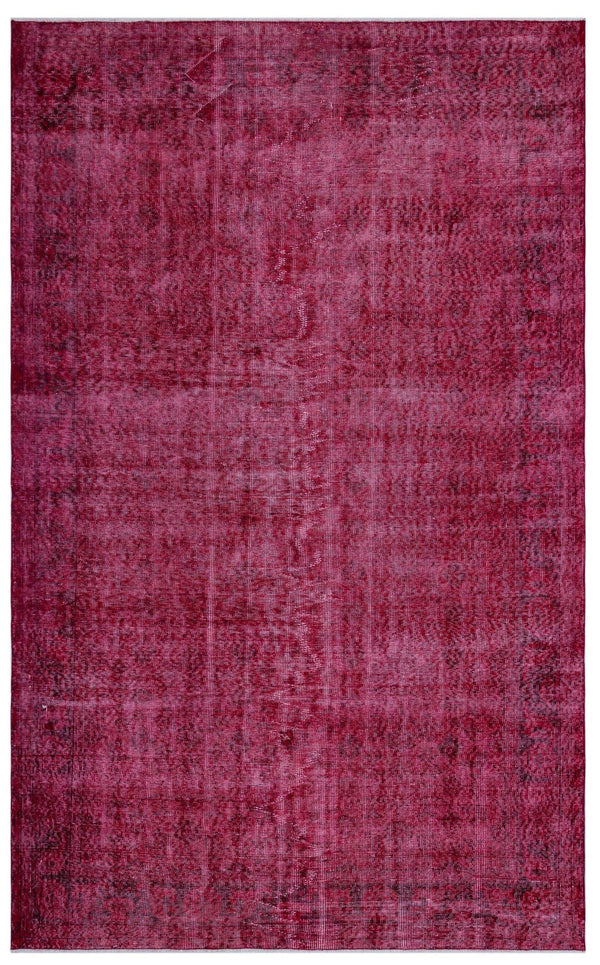 Pembe Anadolu Eskitme Klasik Yün Halı 187x299 - Özel Seri