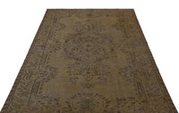 Brown & Beige Medallion Turkish Rug 168x258 cm (5'6" x 8'6")