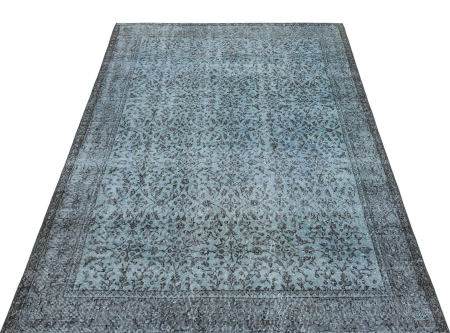 Mavi Anadolu Klasik Madalyonlu Yün Halı 145x249 - Özel Seri