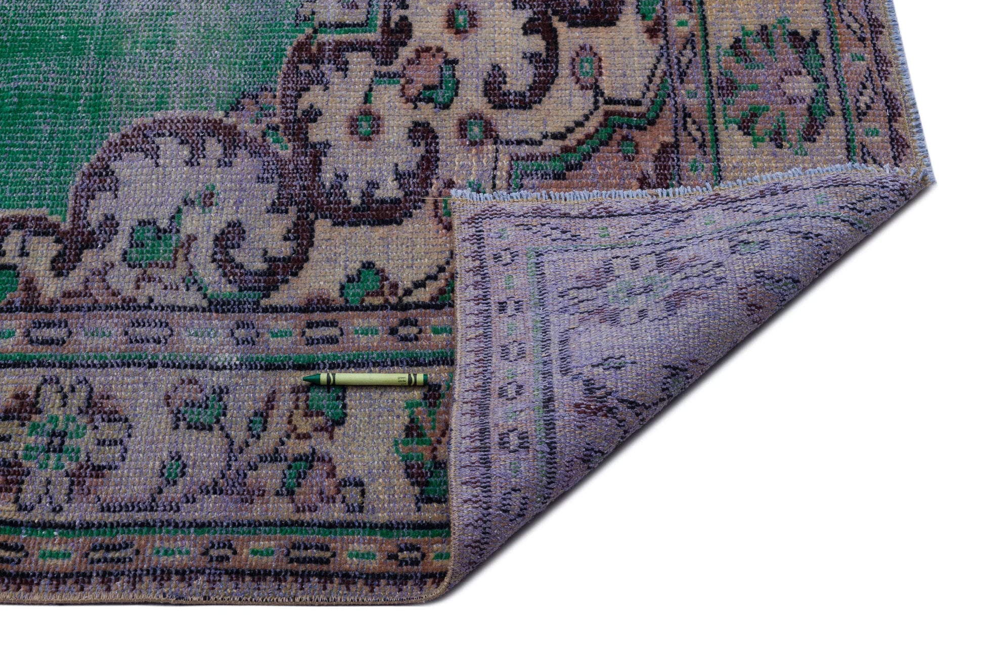 Yeşil Anadolu Klasik Madalyonlu Yün Halı 185x286 - Özel Seri