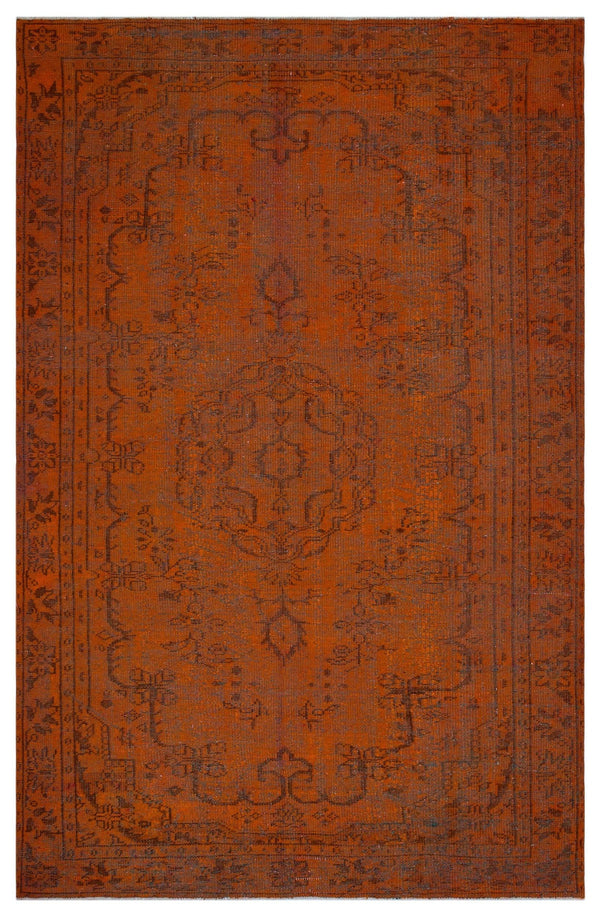 Turuncu Anadolu Bohem Eskitme Yün Halı 187x271 - Özel Seri