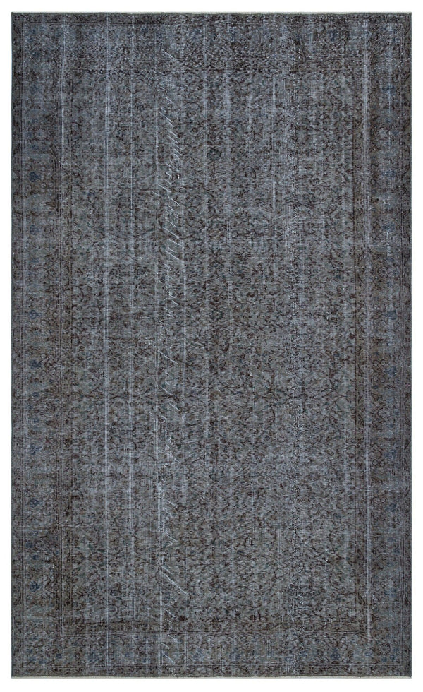 Gri Anadolu Eskitme Klasik Yün Halı 173x287 - Özel Seri