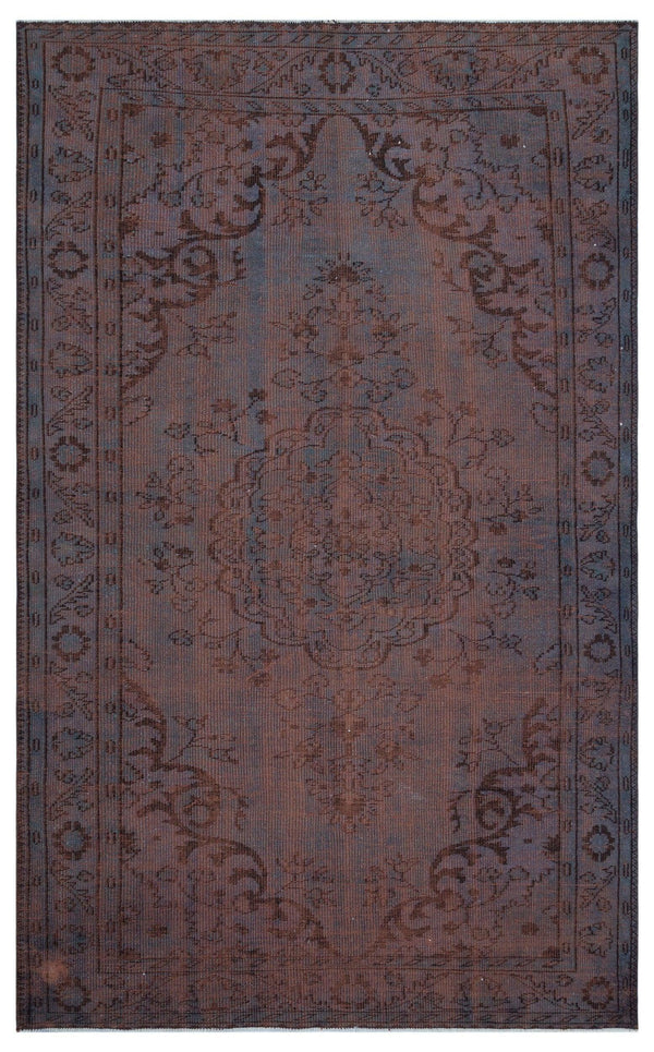 Antrasit Bej Anadolu Klasik Madalyonlu Yün Halı 180x292 - Özel Seri