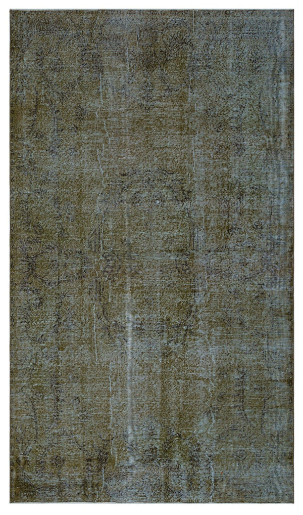 Bej Gri Anadolu Eskitme Geometrik Yün Halı 158x274 - Özel Seri