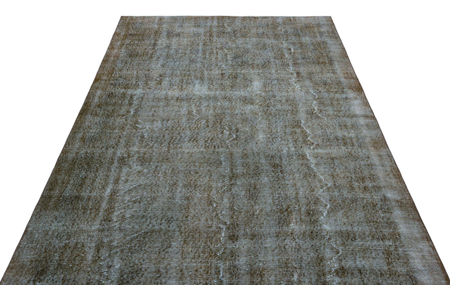 Gri Anadolu Madalyonlu Modern Yün Halı 169x275 - Özel Seri