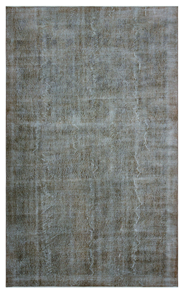 Gri Anadolu Madalyonlu Modern Yün Halı 169x275 - Özel Seri