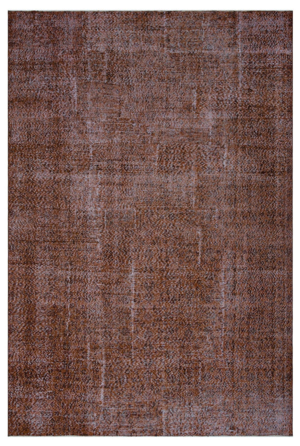 Antrasit Bej Anadolu Eskitme Geometrik Yün Halı 211x315 - Özel Seri