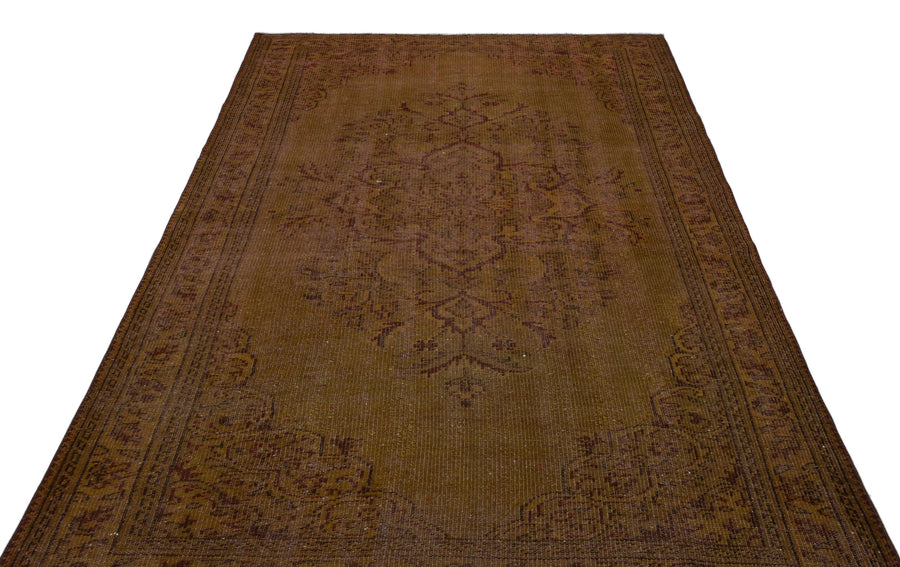 Antrasit Bej Anadolu Geometrik Çiçekli Yün Halı 175x274 - Özel Seri