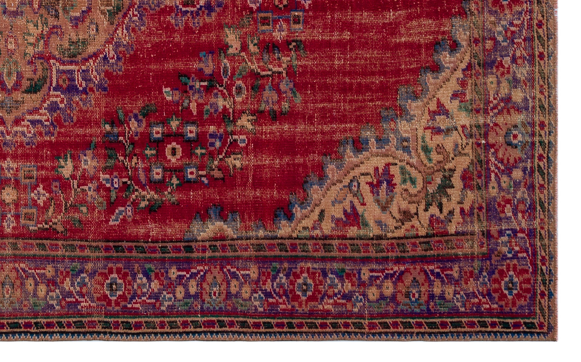 Atina Bej Eskitme Yün El Dokuma Halısı 184 x 294 Apex Unique