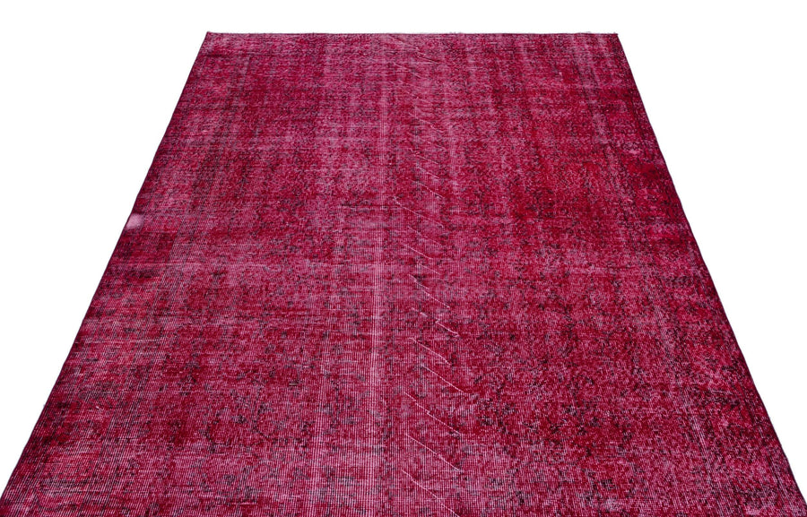 Pembe Anadolu Eskitme Klasik Yün Halı 164x265 - Özel Seri