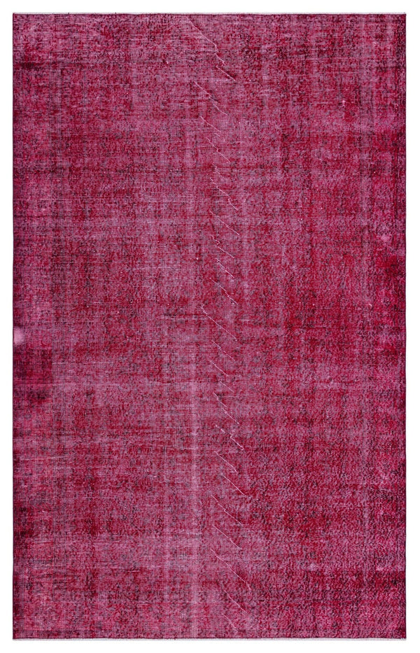 Pembe Anadolu Eskitme Klasik Yün Halı 164x265 - Özel Seri