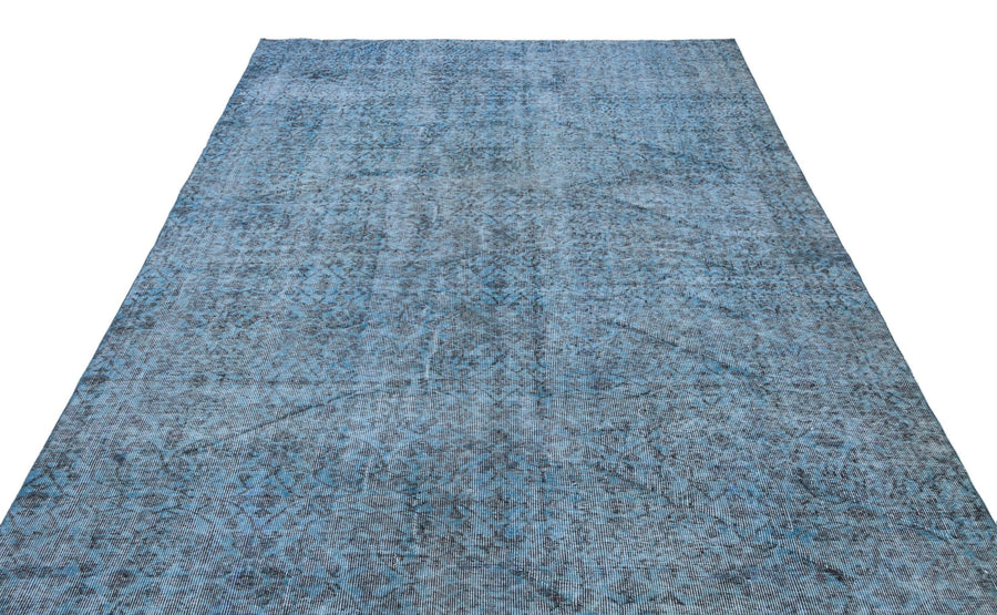 Mavi Anadolu Eskitme Modern Yün Halı 200x308 - Özel Seri