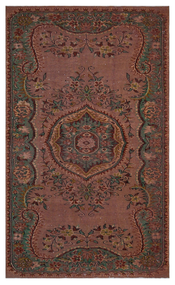 Bej Hardal Eskitme Klasik Yün Halı 185x303
