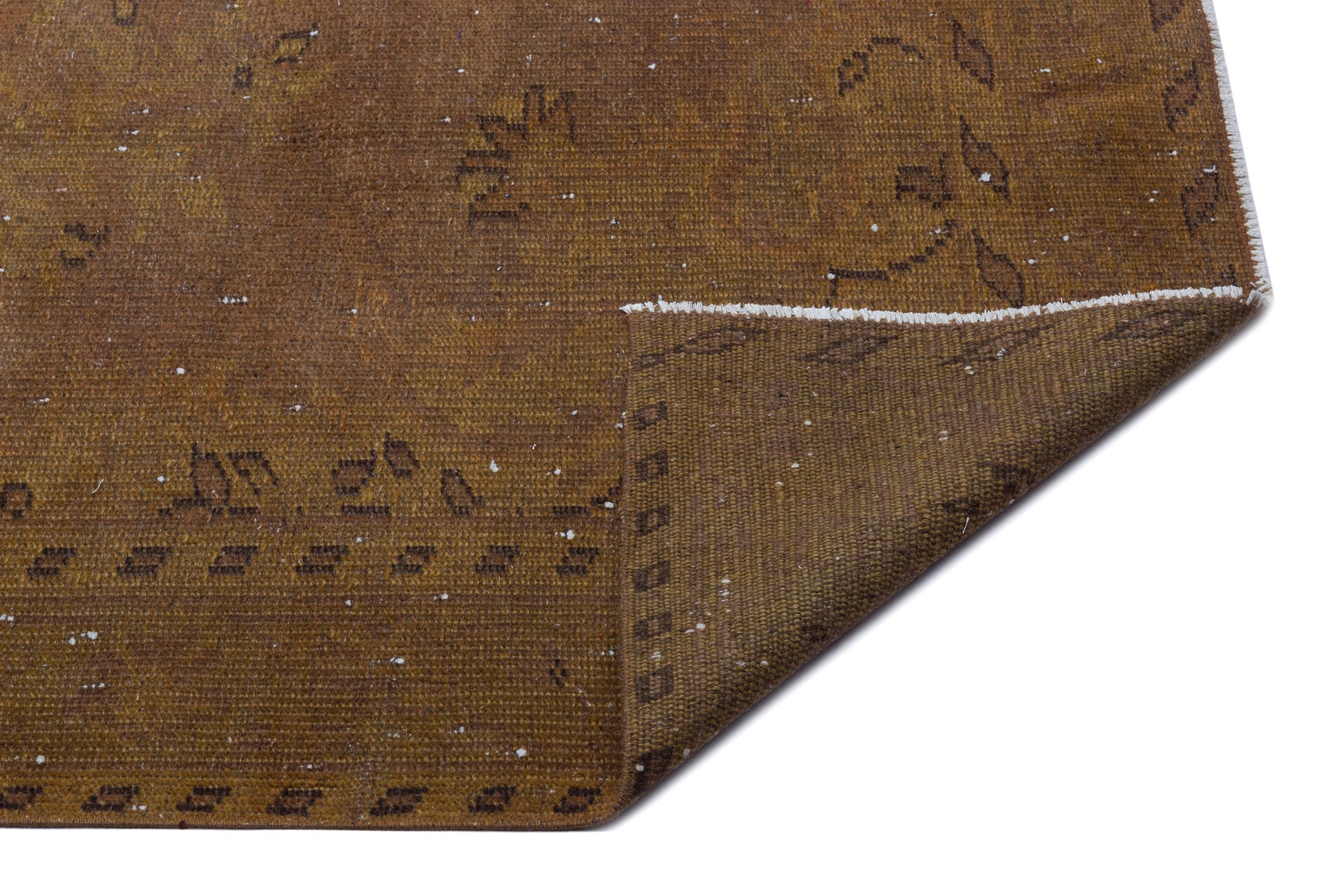 Atina Kahverengi Eskitme Yün El Dokuma Halısı 163 x 270 Apex Unique