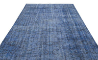 Blue Abstract Hand-Knotted Wool Rug 221x315 cm (7'3" x 10'4")
