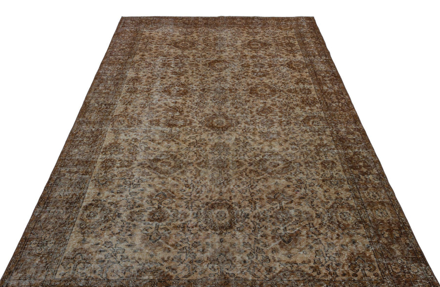 Antrasit Bej Anadolu Eskitme Geometrik Yün Halı 170x282 - Özel Seri