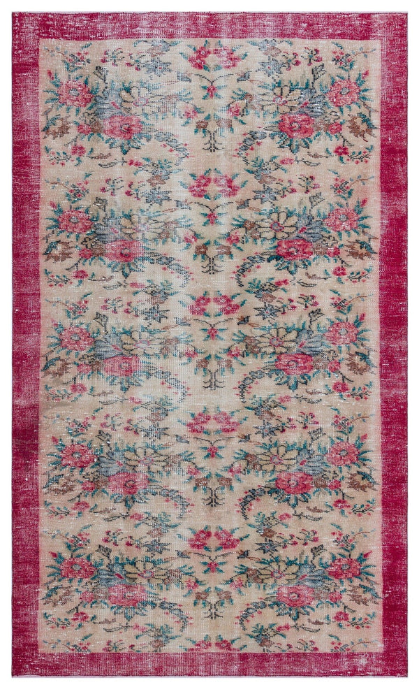 Krem Anadolu Klasik Modern Yün Halı 151x256 - Özel Seri