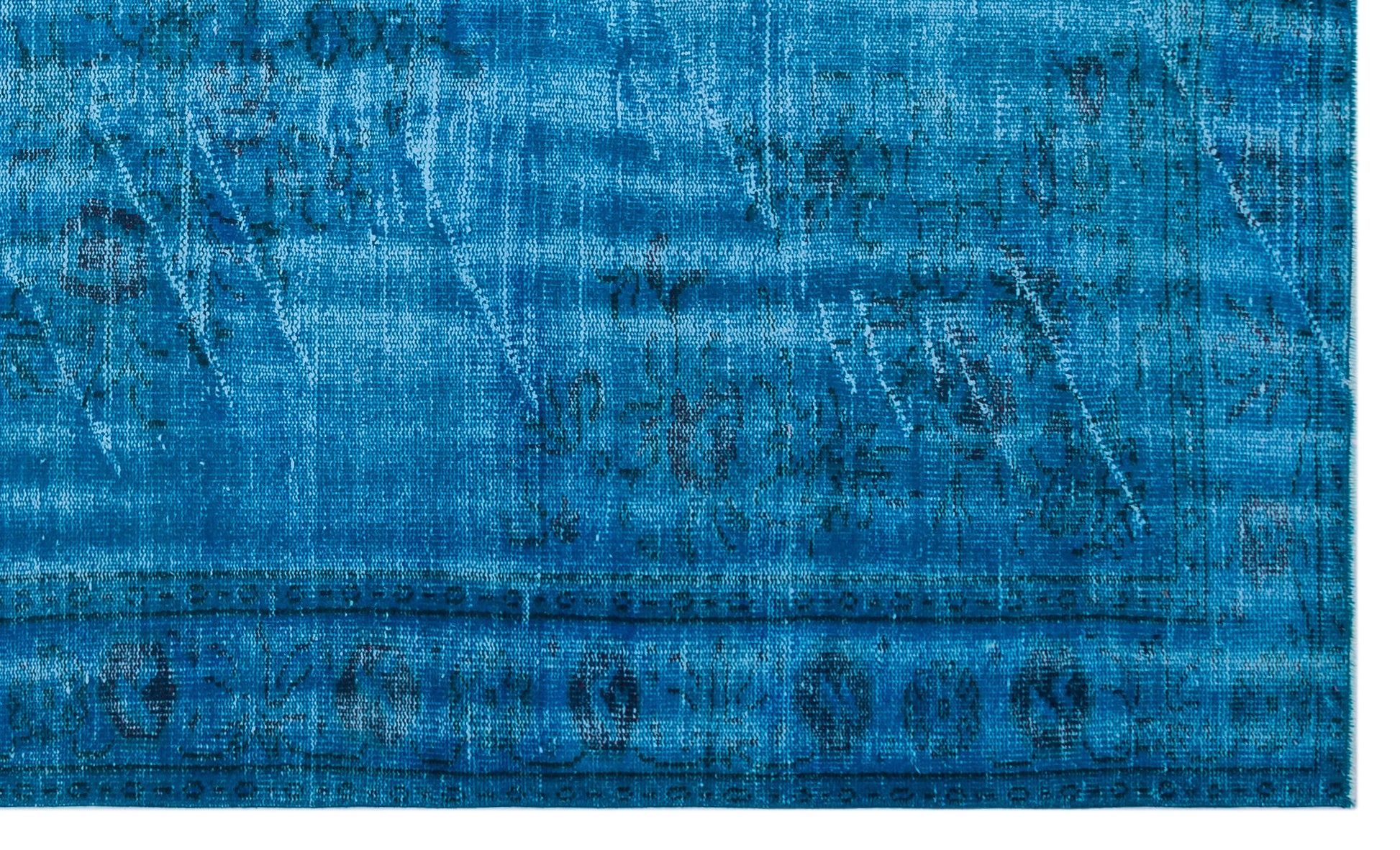 Atina Turkuaz Eskitme Yün El Dokuma Halısı 178 x 297 Apex Unique