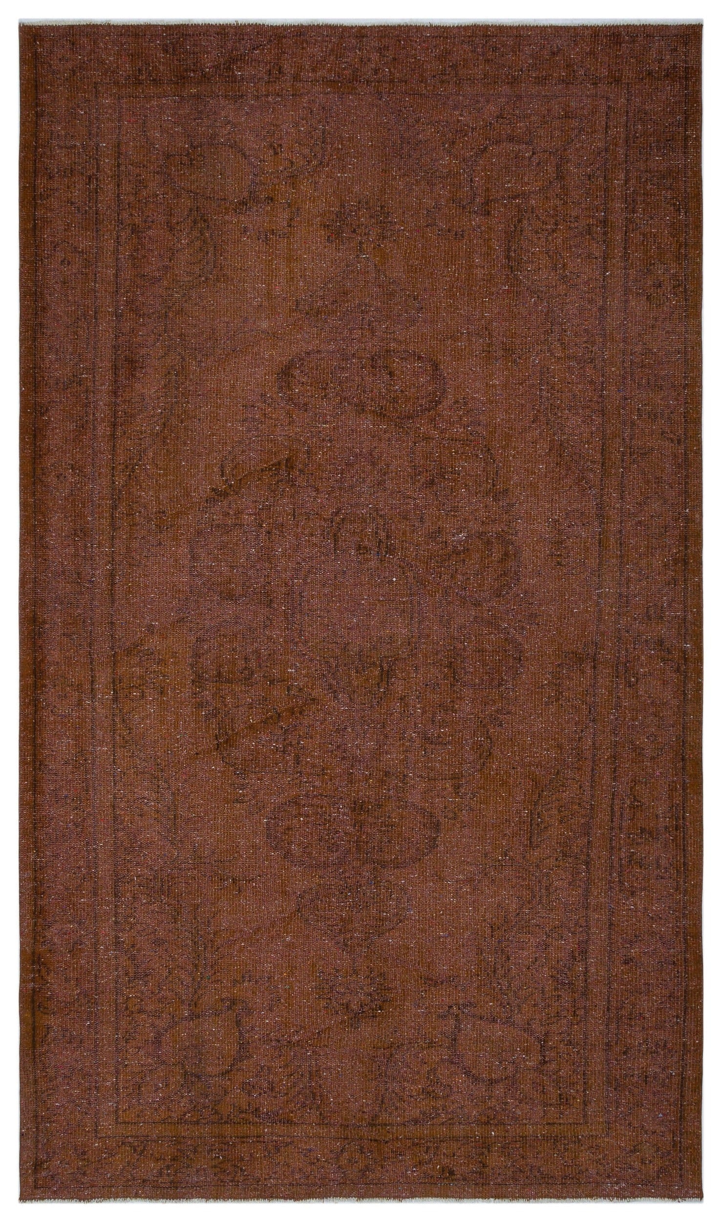 Atina Kahverengi Eskitme Yün El Dokuma Halısı 164 x 282 Apex Unique