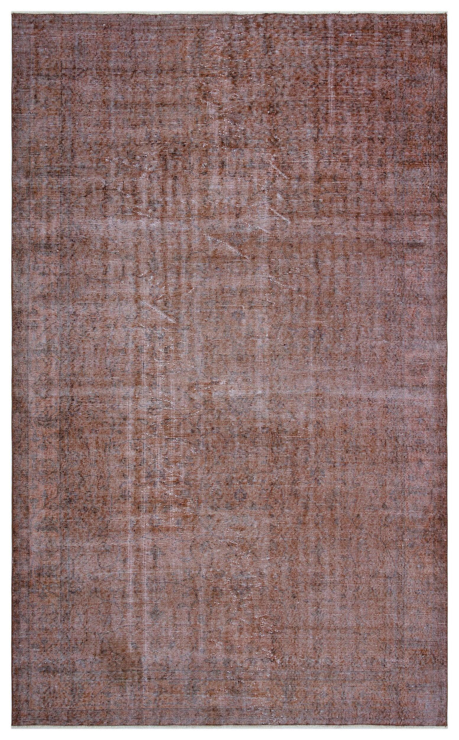 Abstract Brown & Grey Hand-Knotted Turkish Rug 173x285 cm (5'8" x 9'4") – in the hallway
