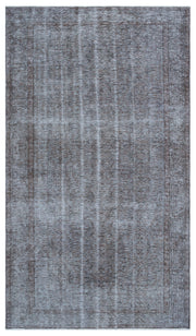 Atina Mavi Eskitme Yün El Dokuma Halısı 154 x 270 Apex Unique