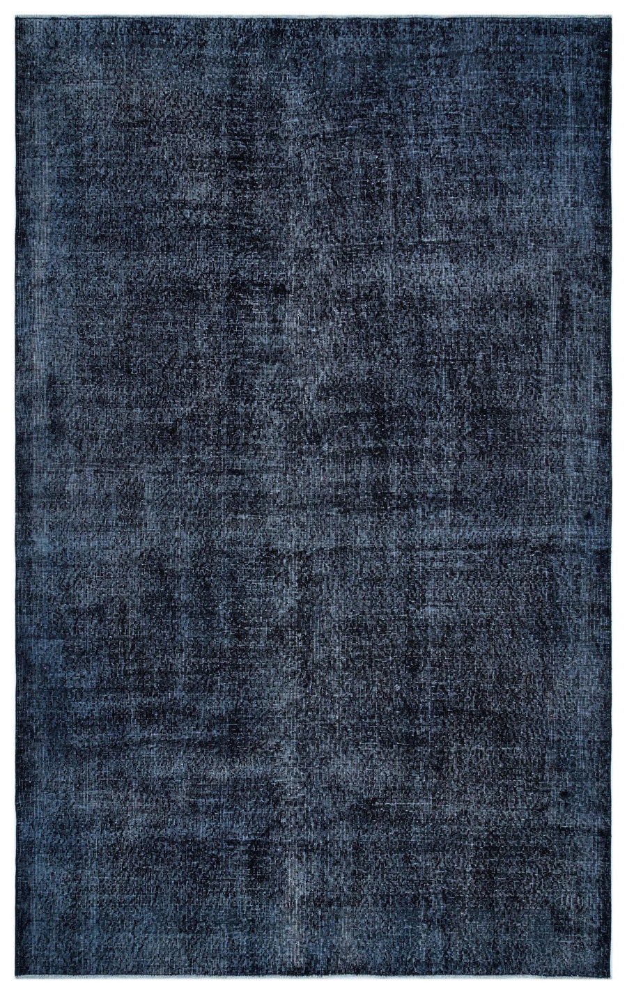 Siyah Eskitme Modern Yün Halı 179x287