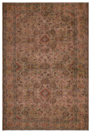 Atina Kahverengi Eskitme Yün El Dokuma Halısı 167 x 248 Apex Unique