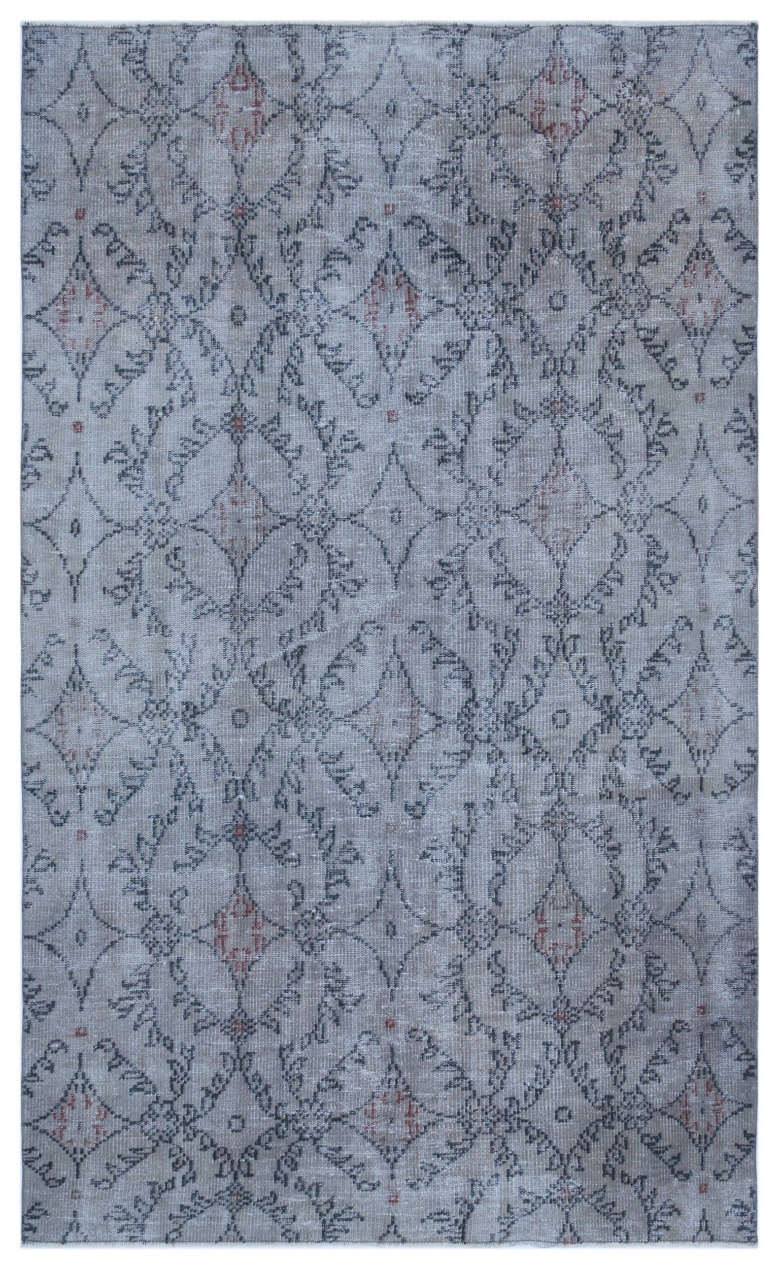 Atina Mavi Eskitme Yün El Dokuma Halısı 156 x 258 Apex Unique