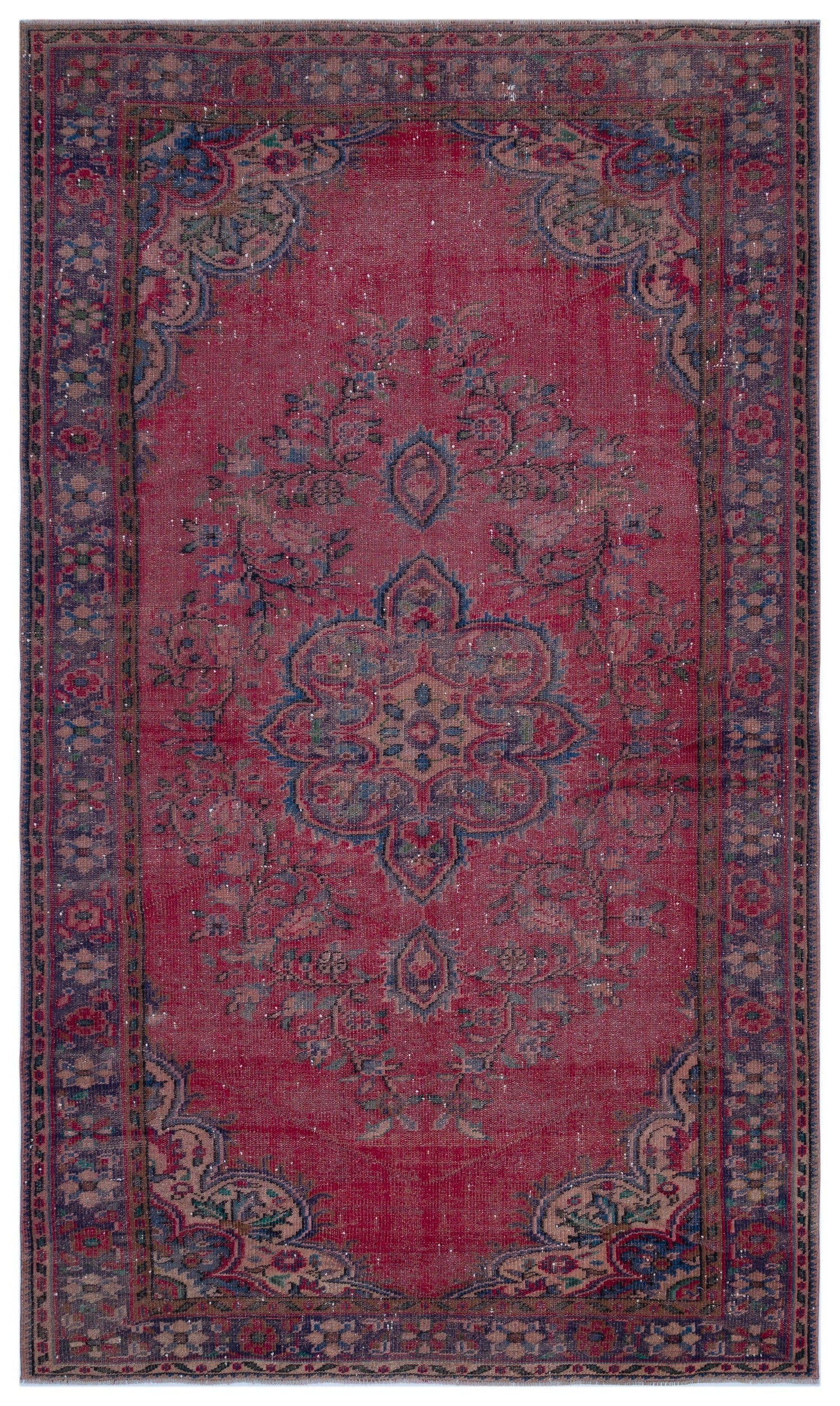 Atina Bej Eskitme Yün El Dokuma Halısı 187 x 308 Apex Unique