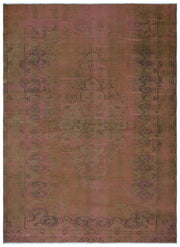 Atina Kahverengi Eskitme Yün El Dokuma Halısı 167 x 236 Apex Unique