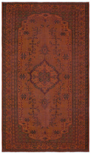 Atina Kahverengi Eskitme Yün El Dokuma Halısı 161 x 278 Apex Unique