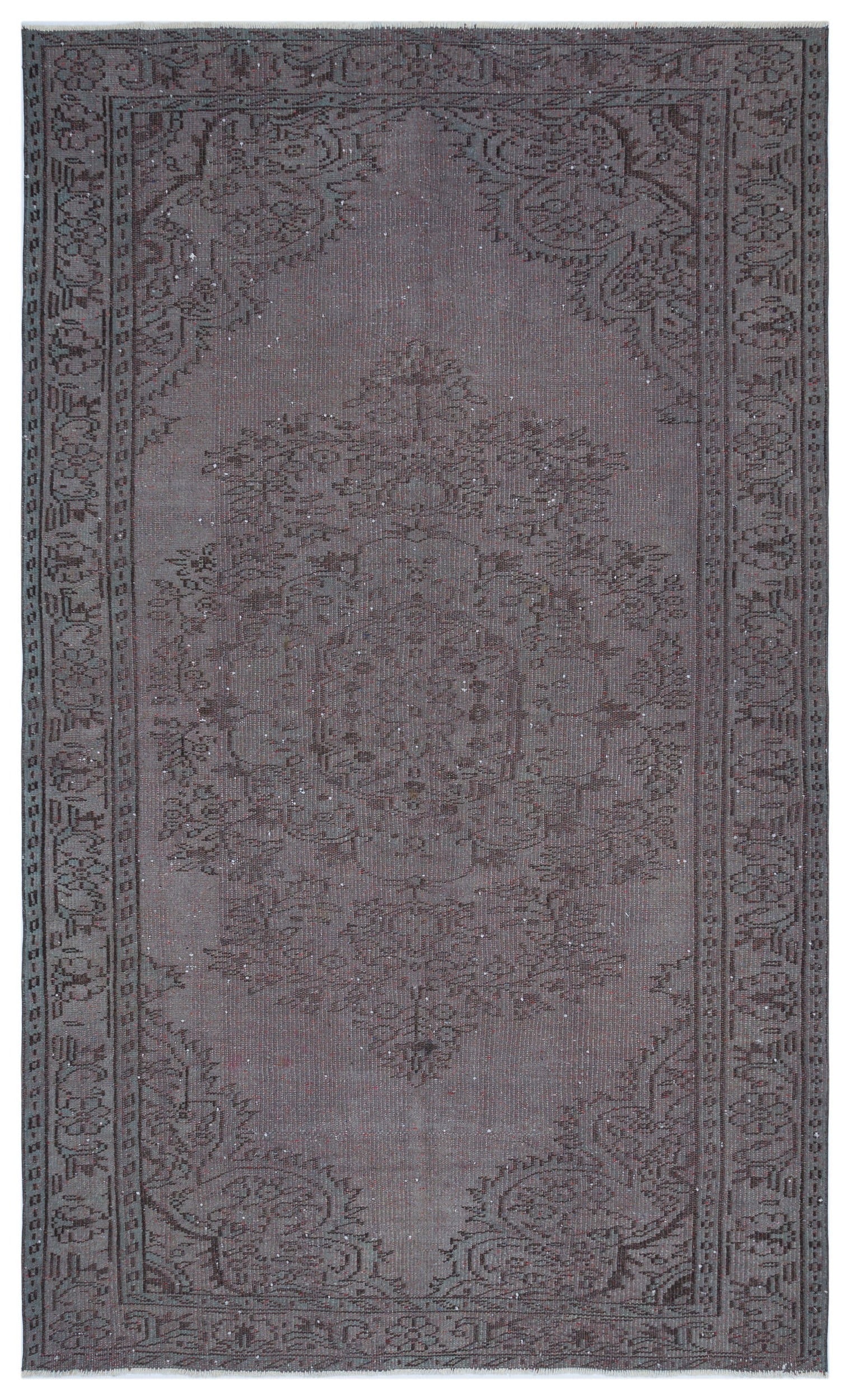 Atina Gri Eskitme Yün El Dokuma Halısı 173 x 280 Apex Unique