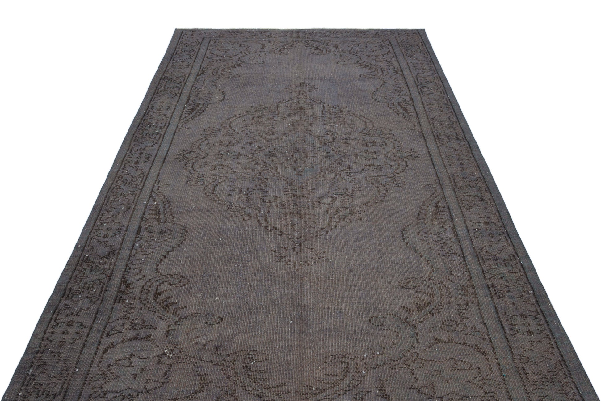 Atina Gri Eskitme Yün El Dokuma Halısı 170 x 294 Apex Unique