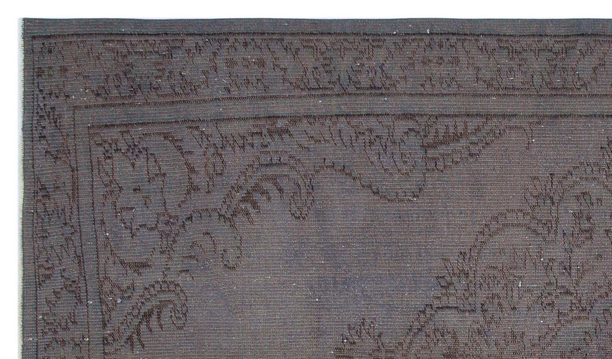 Atina Gri Eskitme Yün El Dokuma Halısı 170 x 294 Apex Unique