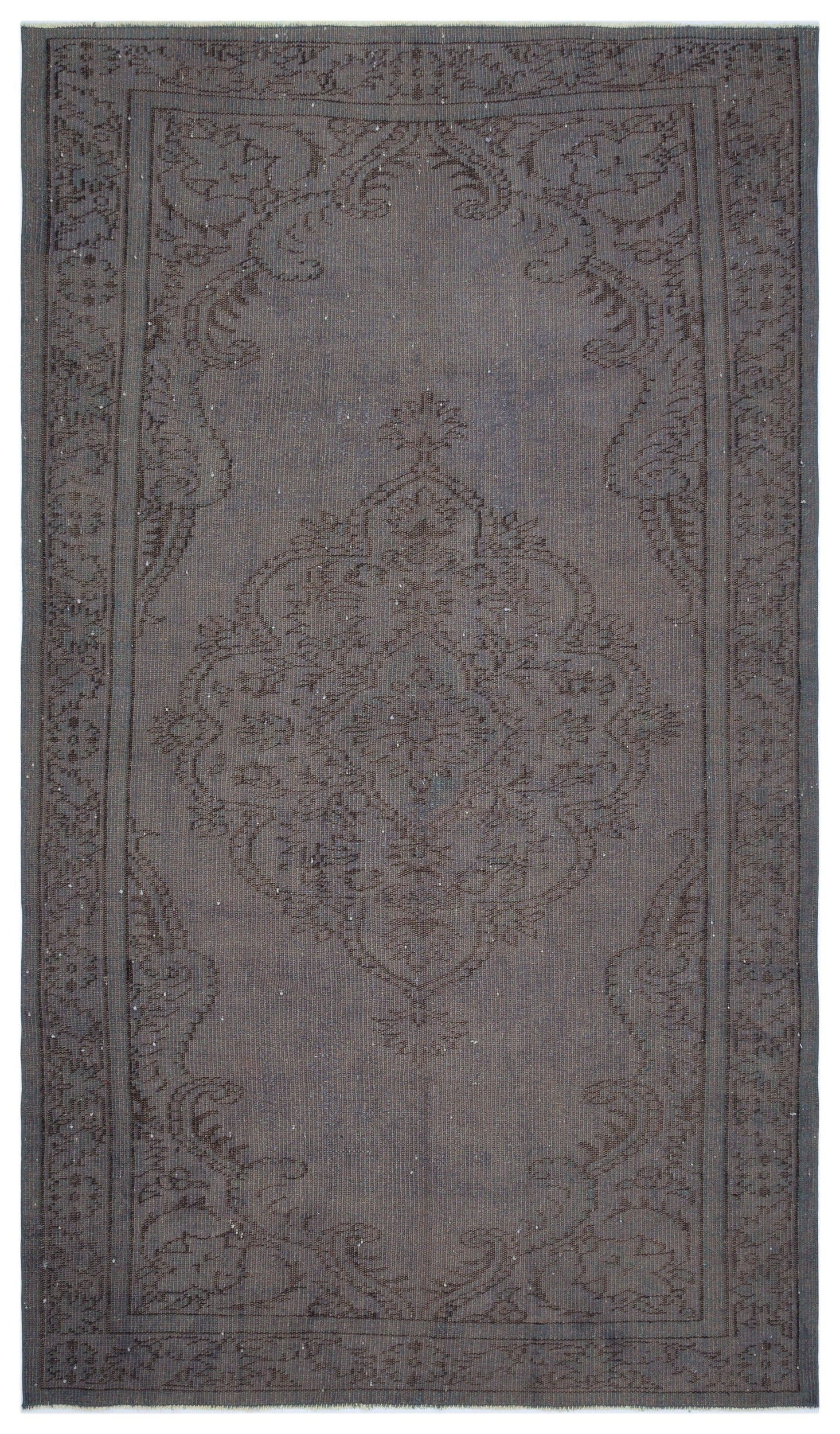 Atina Gri Eskitme Yün El Dokuma Halısı 170 x 294 Apex Unique