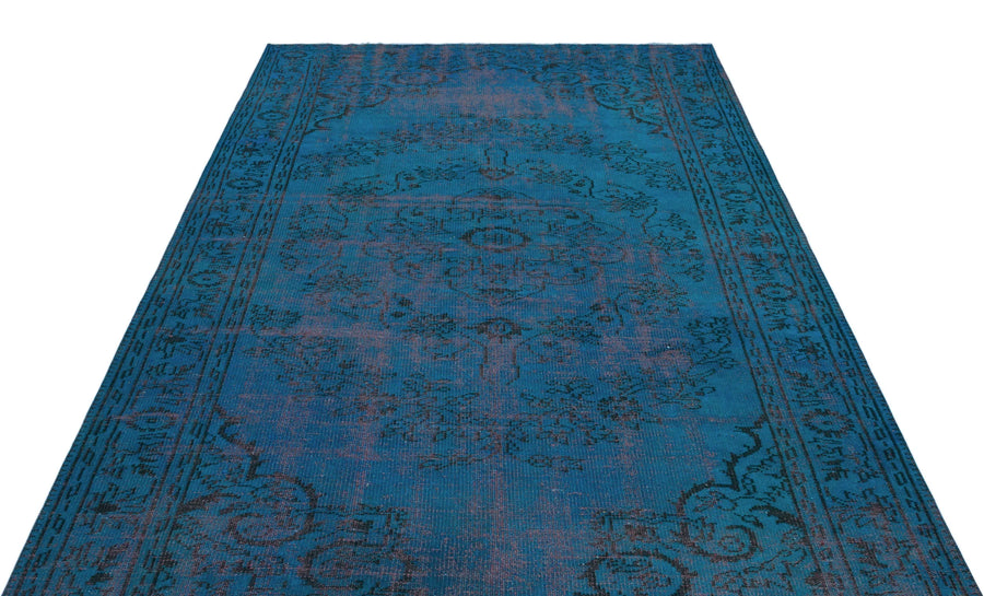 Antrasit Bordo Bohem Eskitme Yün Halı 178x288