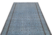 Atina Mavi Eskitme Yün El Dokuma Halısı 153 x 268 Apex Unique