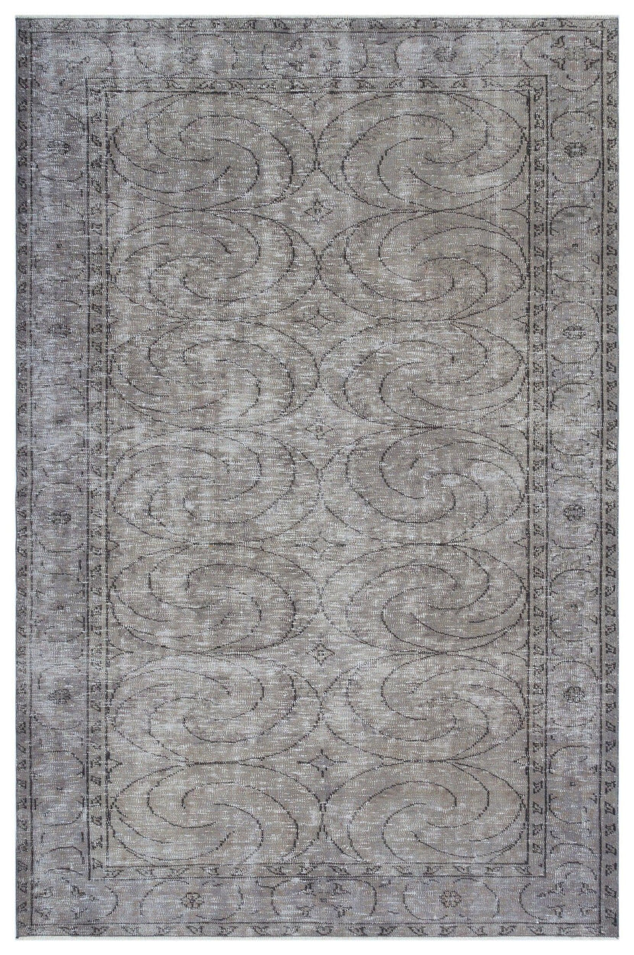Antrasit Gri Halı Geometrik Desenli 177x272 cm 27784 – Koridor kullanımı