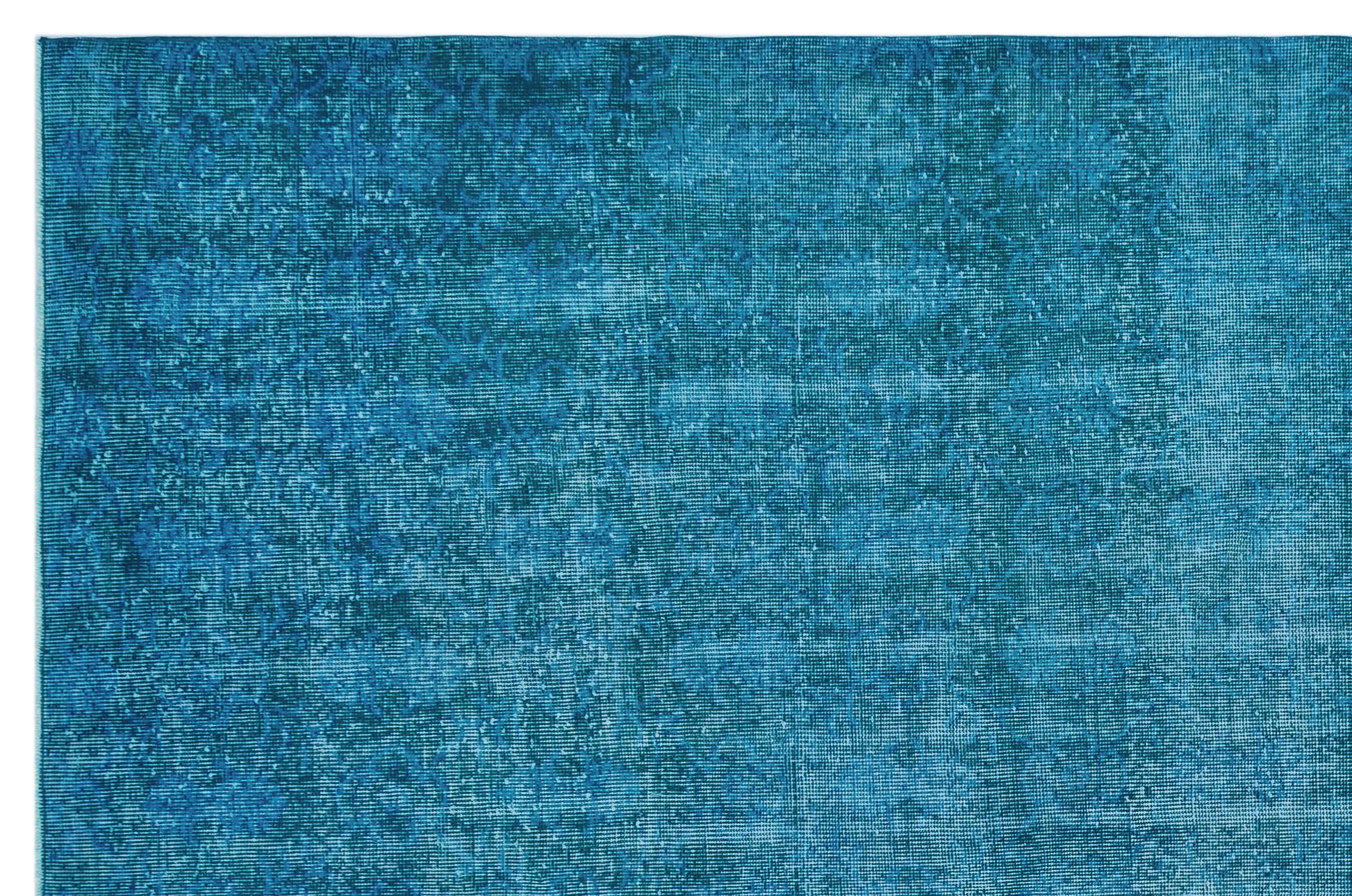 Atina Turkuaz Eskitme Yün El Dokuma Halısı 216 x 334 Apex Unique