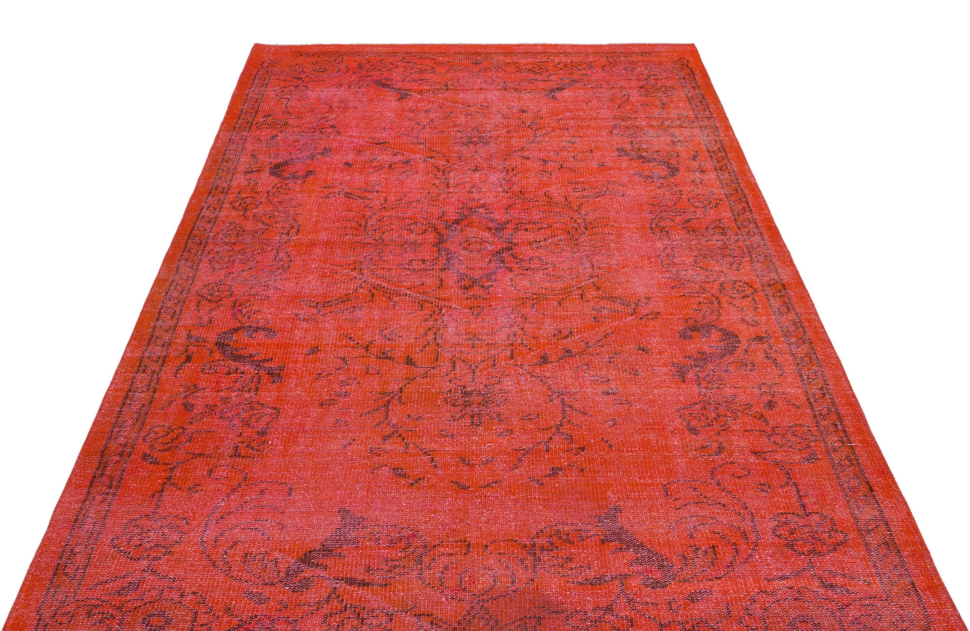 Atina Kırmızı Eskitme Yün El Dokuma Halısı 170 x 285 Apex Unique