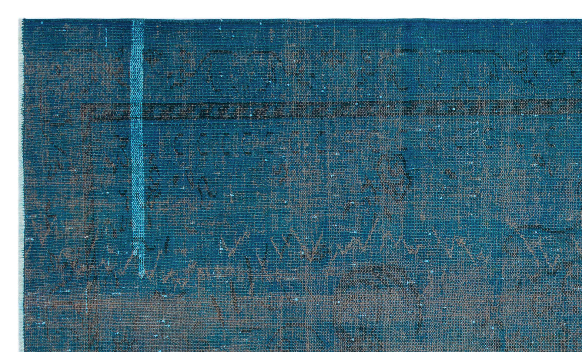 Atina Turkuaz Eskitme Yün El Dokuma Halısı 160 x 270 Apex Unique