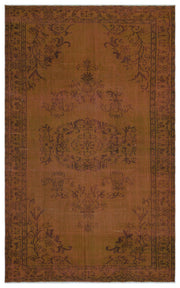 Atina Kahverengi Eskitme Yün El Dokuma Halısı 172 x 267 Apex Unique