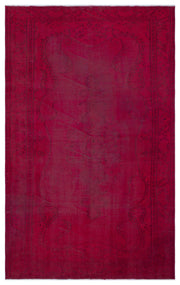 Atina Kırmızı Eskitme Yün El Dokuma Halısı 159 x 252 Apex Unique